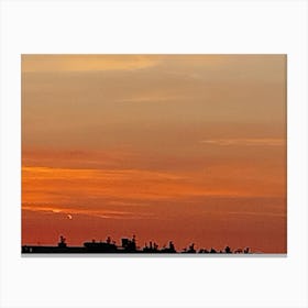 Sunset Over The City Canvas Print