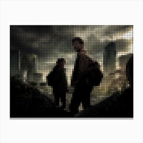 The Last Of Us Movies In A Pixel Dots Art Style Canvas Print