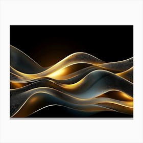 Abstract Wave Pattern Canvas Print