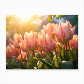 Pink Tulips 4 Canvas Print