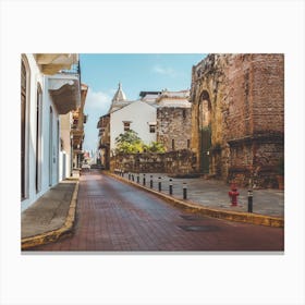 Street In Colombia Canvas Print