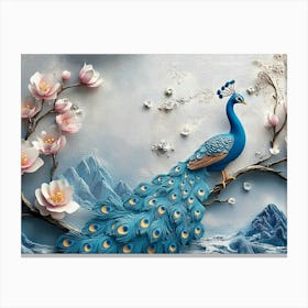 Peacock 45 Canvas Print