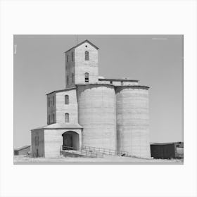 Privately Owned Wheat Elevator On Farm In Eureka Flats,Walla Walla County, Washington By Russell Lee Canvas Print
