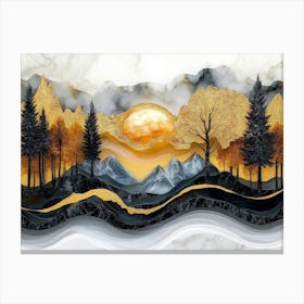 Abstract Landscape Painting Canvas Print