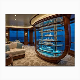 Luxury Cruise Ship Interior Canvas Print