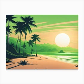 Vector Landscape V2 3 Canvas Print