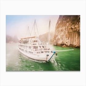 Misty Halong Bay Cruise Vietnam Canvas Print