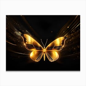 Golden Butterfly 90 Canvas Print