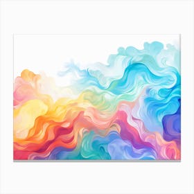 Abstract Watercolor Background Canvas Print