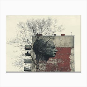 Tree With A Head East Berlin Canvas Print