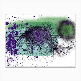 Abstract splatter Canvas Print