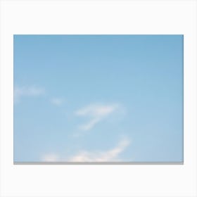 Blue Sky With Clouds 10 Canvas Print