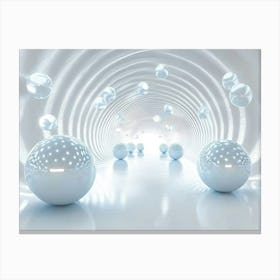 Spheres In A Tunnel Canvas Print