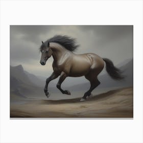 Black Horse 3 Canvas Print