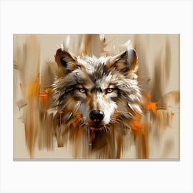 Wolf Painting Canvas Print