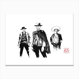 the good the bad the ugly Standing Canvas Print