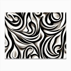 Abstract Zebra Pattern Canvas Print