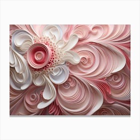 Swirl Paper Art Canvas Print
