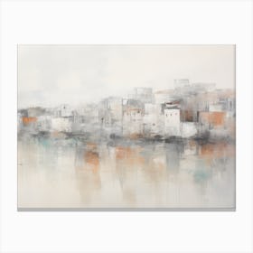 Abstract City Painting Canvas Print