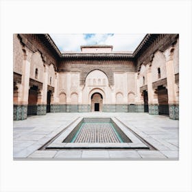 Mosque Plunge Pool Canvas Print