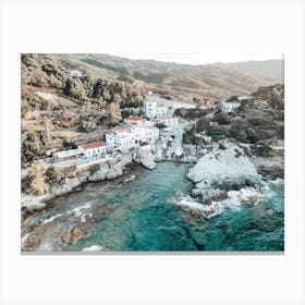 Ikaria, Blue Zone Coast Ikaria Canvas Print