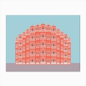 Hawa Mahal, Pink Wind Palace, Jaipur, India Canvas Print