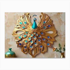 Peacock Wall Art 9 Canvas Print