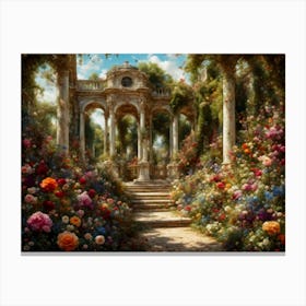 floral grotto Canvas Print