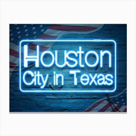 Houston City In Texas Canvas Print