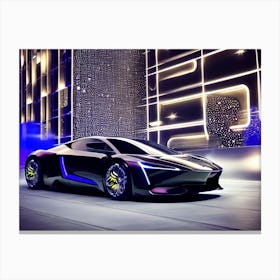 Futuristic Sports Car 5 Canvas Print
