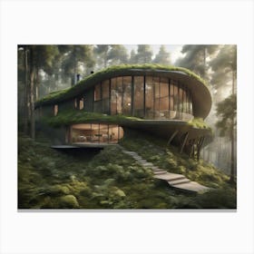 House In The Forest 1 Canvas Print