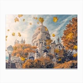 Autumn In Montmarte Canvas Print