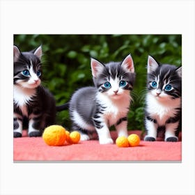 Cute Kittens 1 Canvas Print