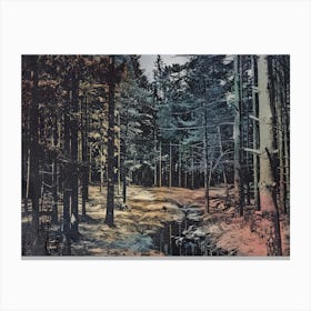 Forest Collage 8 Canvas Print