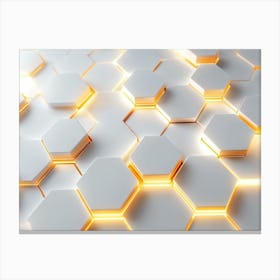 On Render Of Light Canvas Print