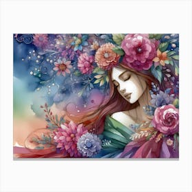 Flower Girl 8 Canvas Print