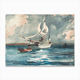 Sloop, Nassau, Winslow Homer Canvas Print
