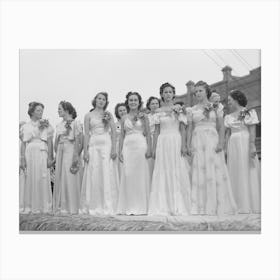 Untitled Photo, Possibly Related To Introducing The Queen To The Radio Audience, National Rice Festival, Canvas Print