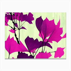 Purple Leaves 1 Canvas Print