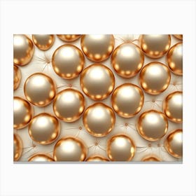 Gold Spheres Canvas Print