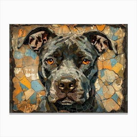 Pitbull Fine Art Portrait 1 Canvas Print