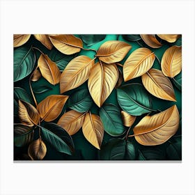 Leaves Background 3 Canvas Print