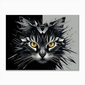 Abstract Cat 28 Canvas Print