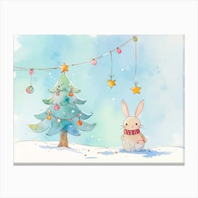 Christmas Bunny 7 Canvas Print