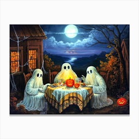 Ghosts At The Table 1 Canvas Print