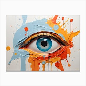 Abstract Eye Painting 4 Canvas Print