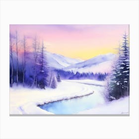 Winter Landscape Canvas Print