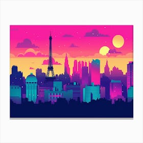 Paris Skyline 3 Canvas Print