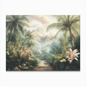 Tropical Forest Landscape 3d Canvas Print