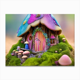 Blue Fairy Castle Canvas Print